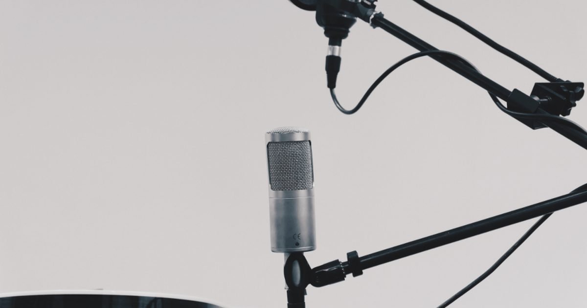 Studio microphone setup representing clean audio capture for AI voice notes
